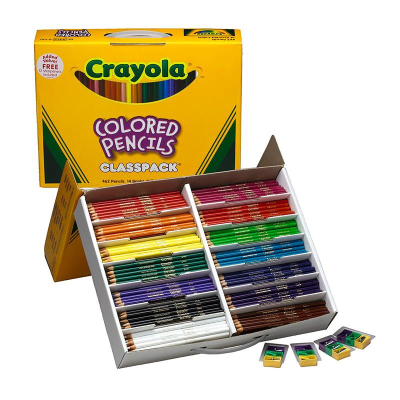 CRAYOLA COLORED PENCILS 462 CT