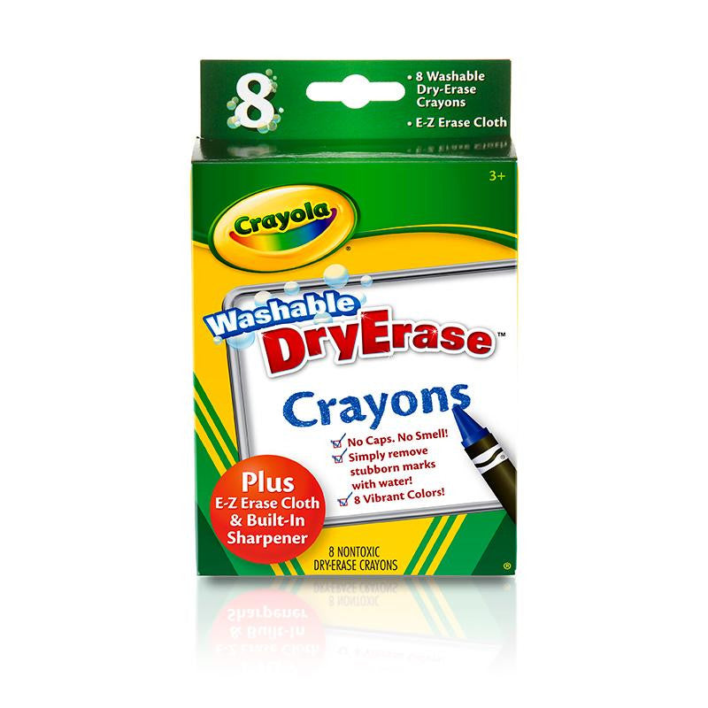 CRAYOLA DRY ERASE CRAYONS 8 COUNT