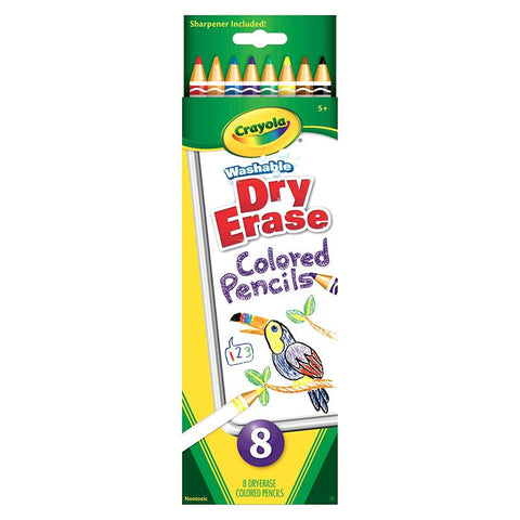 CRAYOLA DRY ERASE WASHABLE COLORED