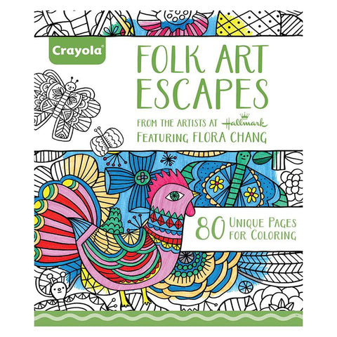 COLORING BOOK FOLK ART ESCAPES