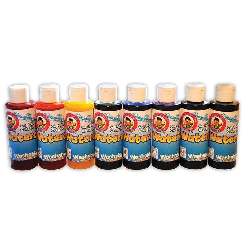 WASHABLE LIQUID WATERCOLORS 8 ASSTD