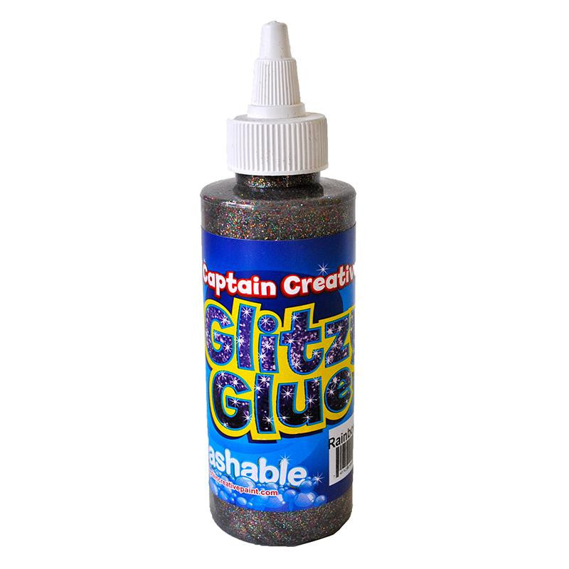 GLITZY GLUE RAINBOW 4 OZ BY CAPTAIN