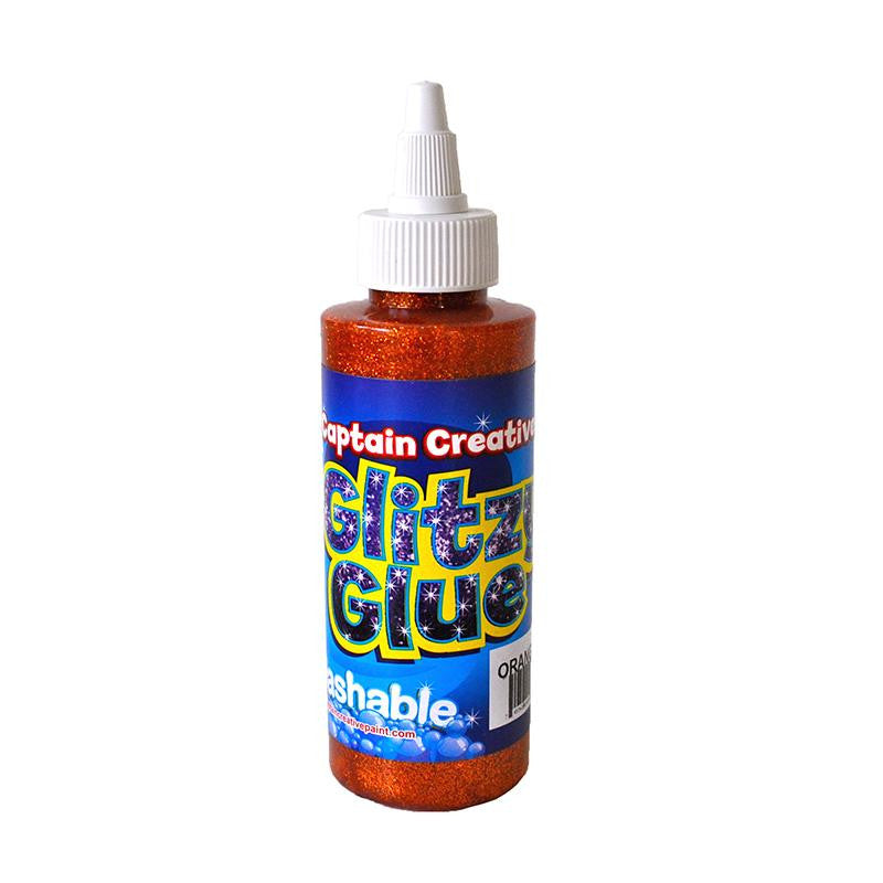 GLITZY GLUE ORANGE 4 OZ BY CAPTAIN