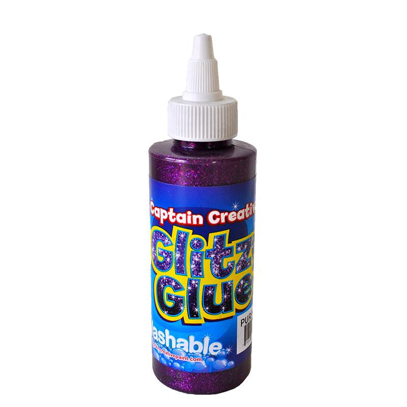 GLITZY GLUE VIOLET 4 OZ BY CAPTAIN