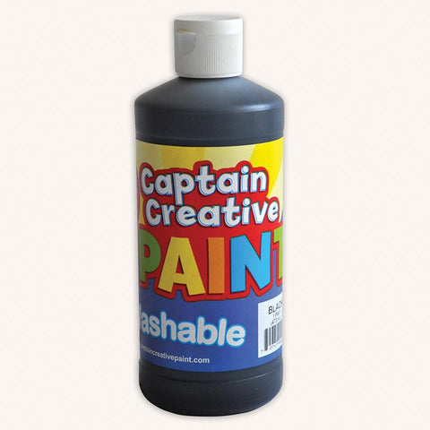 BLACK 16OZ WASHABLE PAINT CAPTAIN