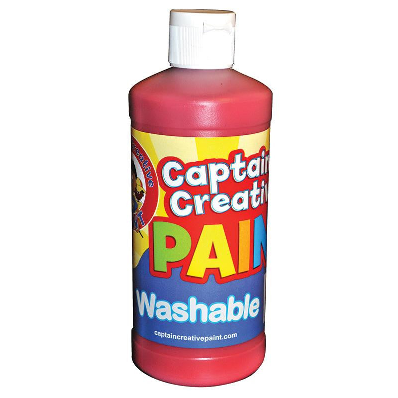 RED 16OZ WASHABLE PAINT BY CAPTAIN