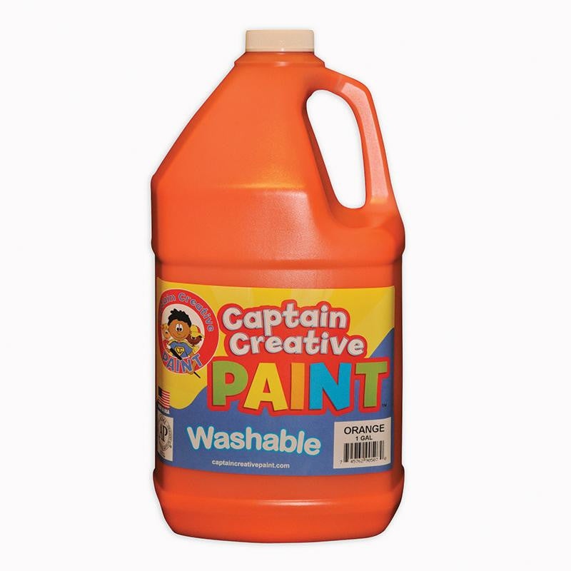 ORANGE GALLON WASHABLE PAINT BY