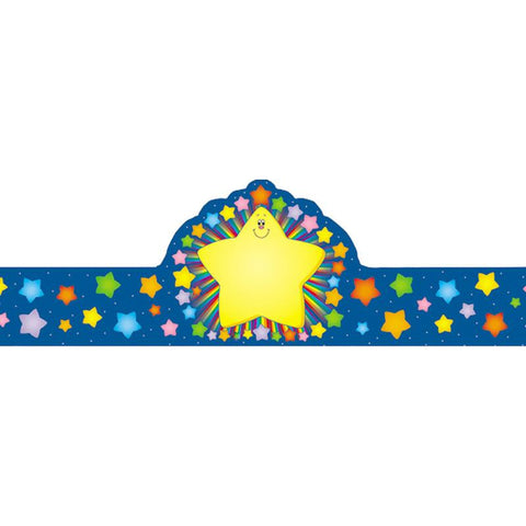 RAINBOW STAR CROWNS 30-PK