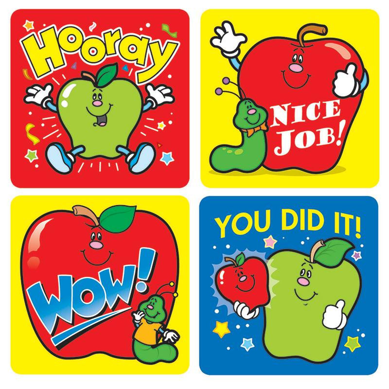 STICKERS APPLES 120-PK ACID &