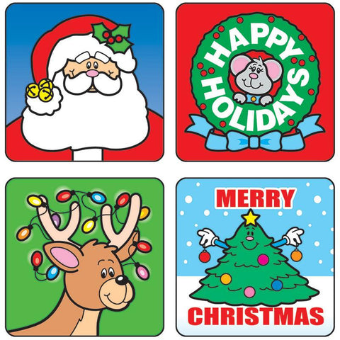 STICKERS CHRISTMAS 120-PK ACID &