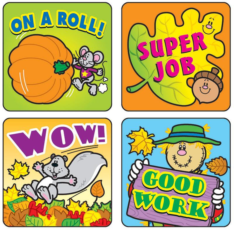 STICKERS FALL FUN 120-PK ACID &