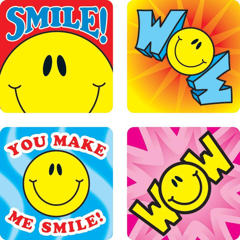 STICKERS SMILE FUN 120-PK ACID &