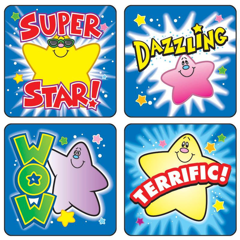 STICKERS STARS 120-PK ACID & LIGNIN