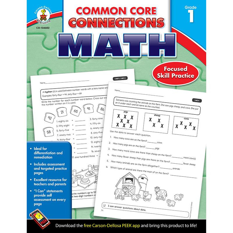 MATH GR 1 COMMON CORE CONNECTIONS