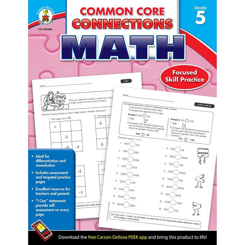 MATH GR 5 COMMON CORE CONNECTIONS