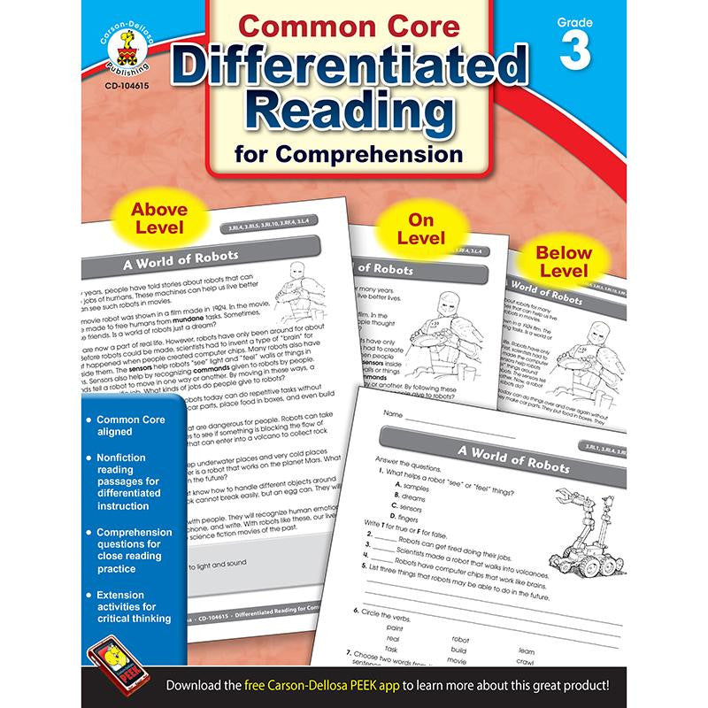 BOOK 3 DIFFERENTIATED READING FOR