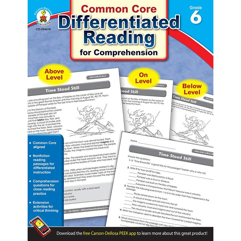 BOOK 6 DIFFERENTIATED READING FOR