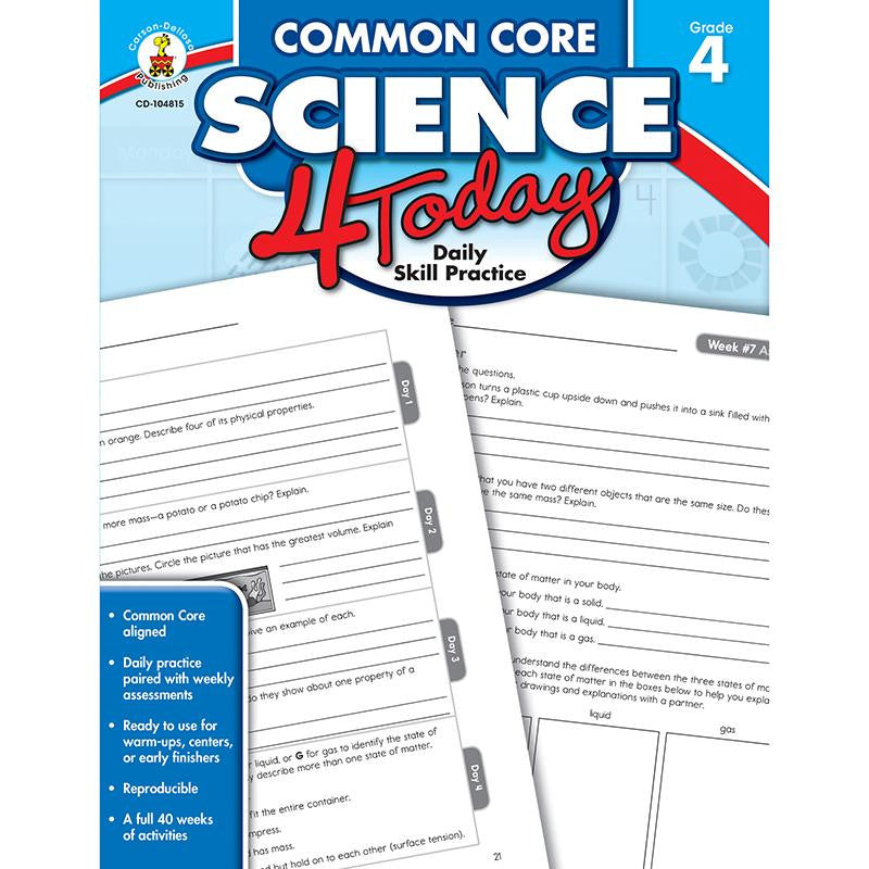 COMMON CORE SCIENCE 4 TODAY GR 4