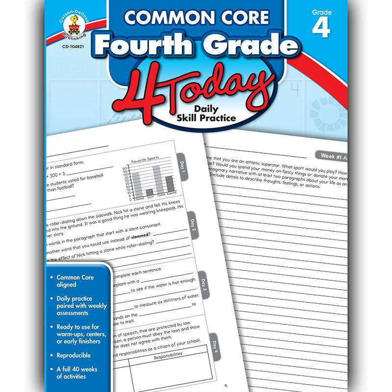 FOURTH GRADE 4 TODAY COMMON CORE