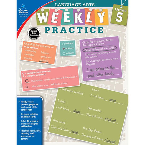 WEEKLY PRACTICE LANGUAGE ARTS GR 5