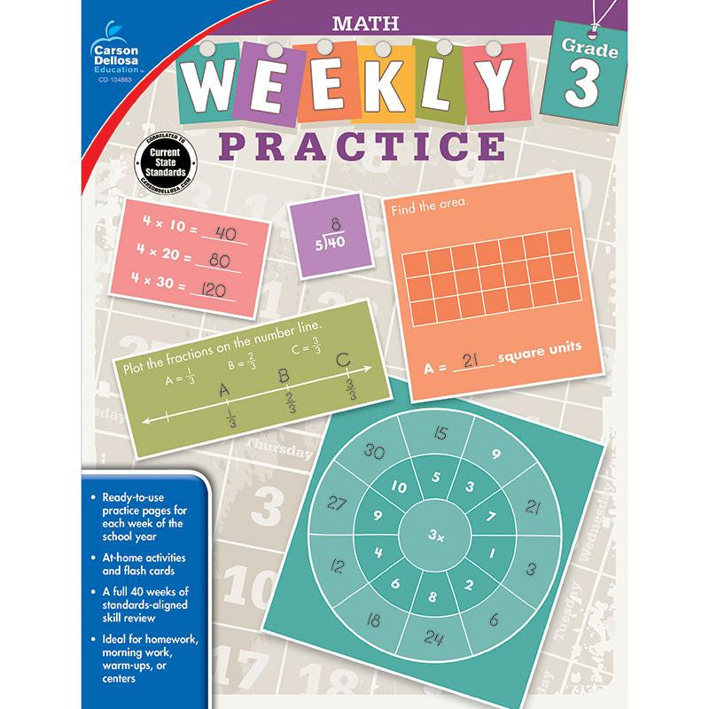 WEEKLY PRACTIVE MATH GR 3