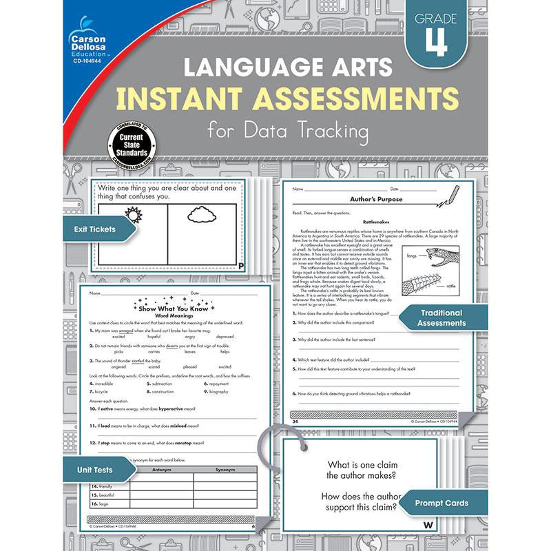 INSTANT ASSMNTS DATA TRACKING GR 4