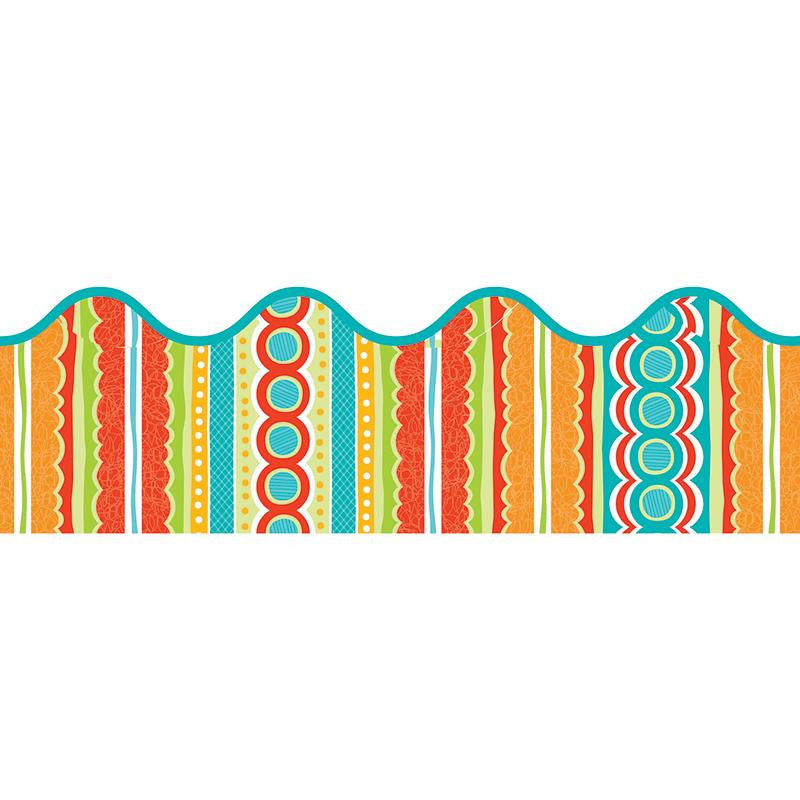 TROPICAL TWIST SCALLOPED BORDER