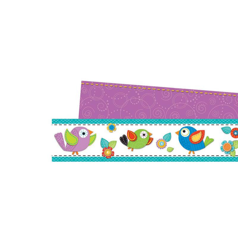 BOHO BIRDS STRAIGHT BORDER