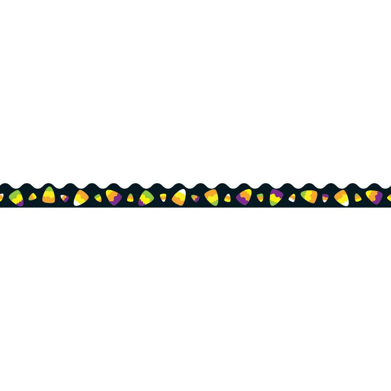 CANDY CORN SCALLOPED BORDER