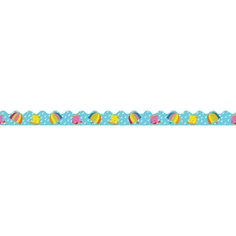 SPRING SHOWERS SCALLOPED BORDER