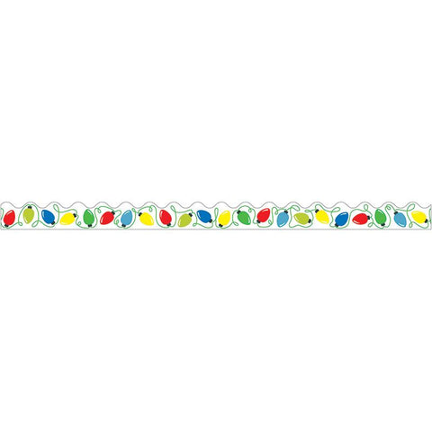 HOLIDAY LIGHTS SCALLOPED BORDER