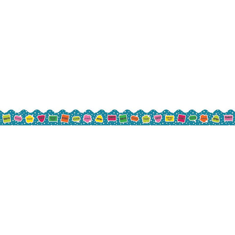 SCHOOL POP HELLO SCALLOPED BORDER