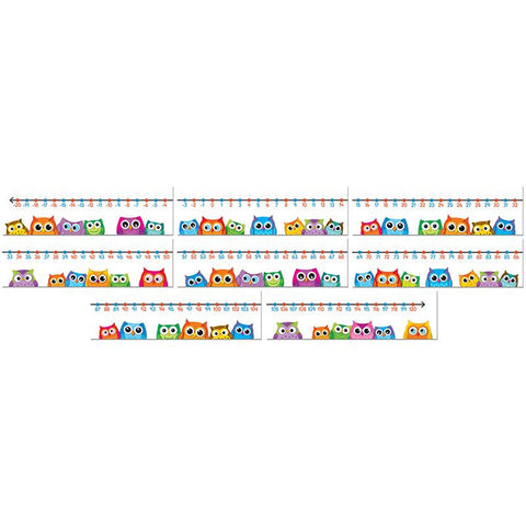 COLORFUL OWLS NUMBER LINE