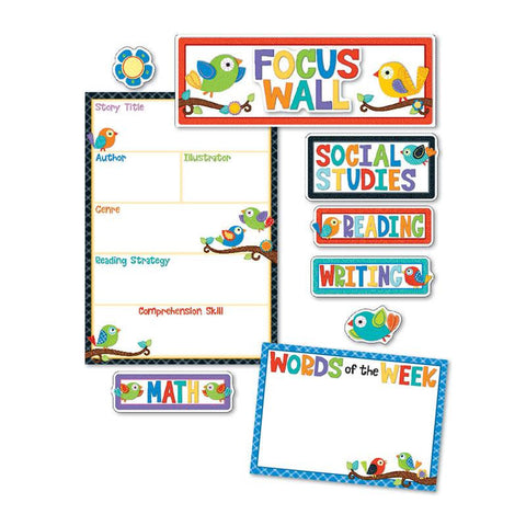 BOHO BIRDS FOCUS WALL BB SET