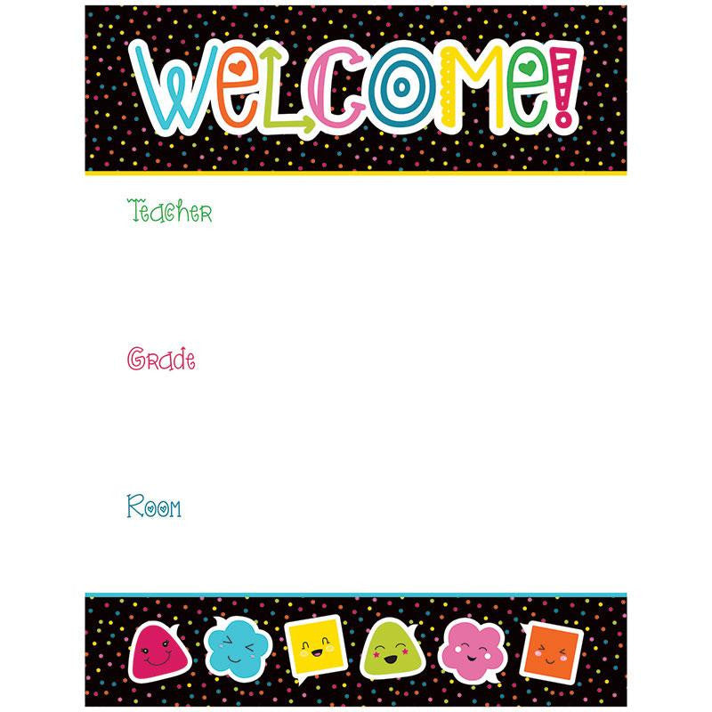 SCHOOL POP WELCOME CHARTLET