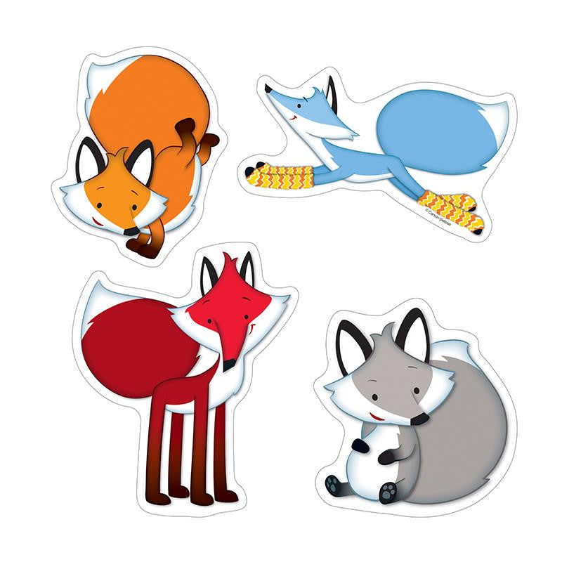 PLAYFUL FOXES COLORFUL CUT OUTS