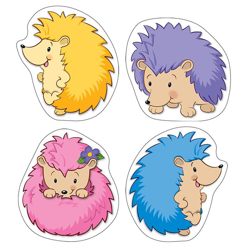 HAPPY HEDGEHOGS COLORFUL CUT OUTS