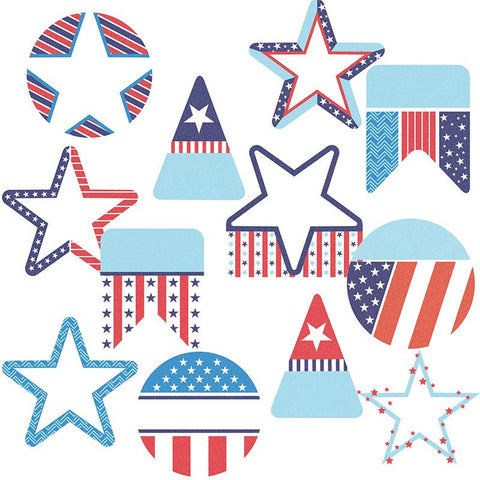 STARS AND STRIPES CUTOUT K-8