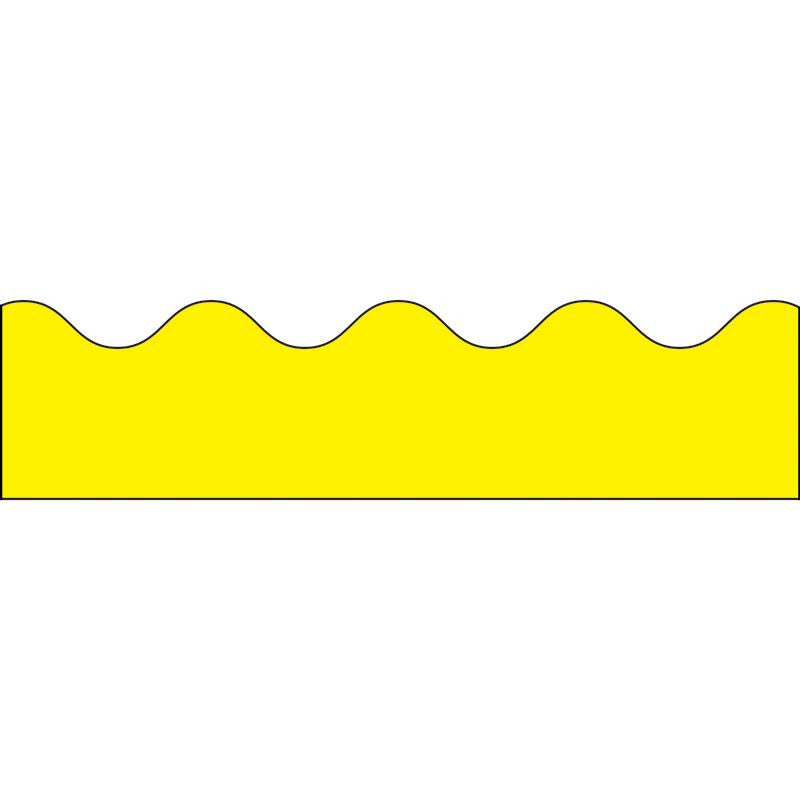 BORDER YELLOW SCALLOPED