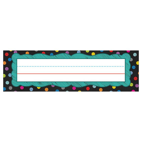 COLORFUL CHALKBOARD NAMEPLATES