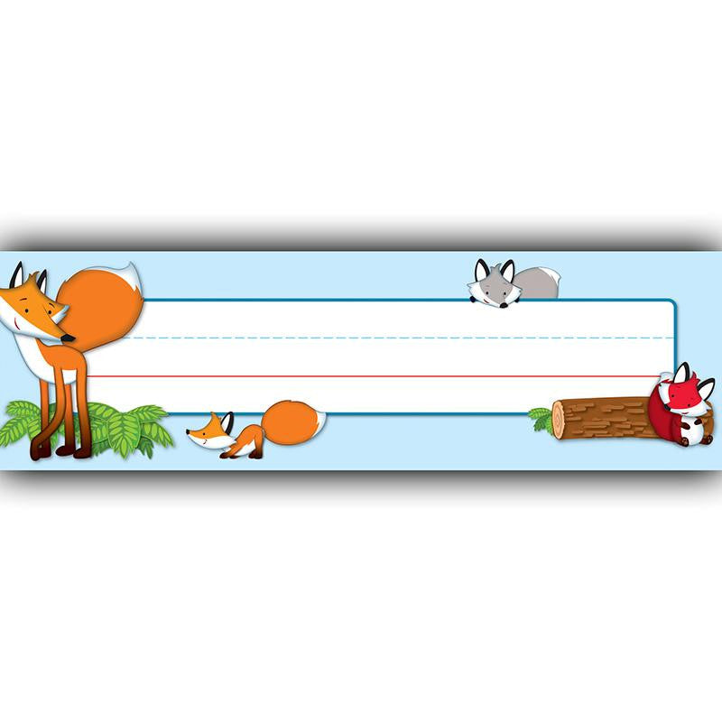 PLAYFUL FOXES NAME PLATES