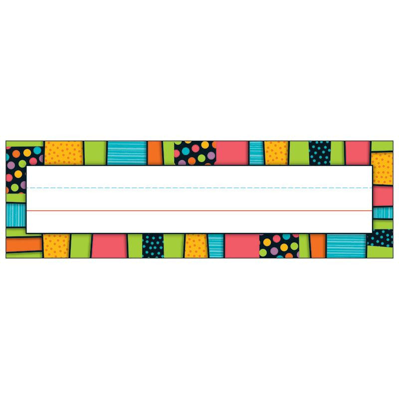 STYLIN STRIPES DESKPLATES GR PK-5