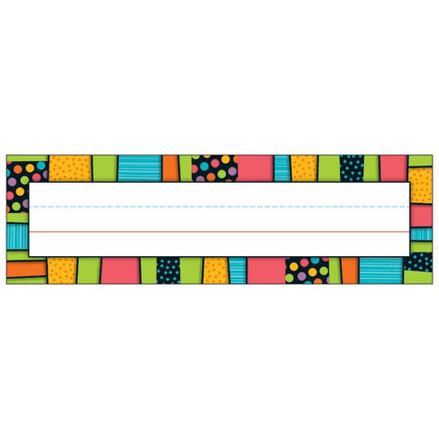 STYLIN STRIPES DESKPLATES GR PK-5