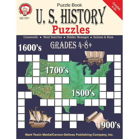 US HISTORY PUZZLES BOOK