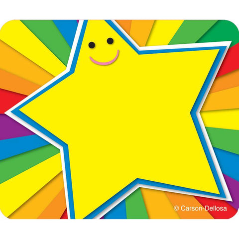 RAINBOW STAR NAME TAGS