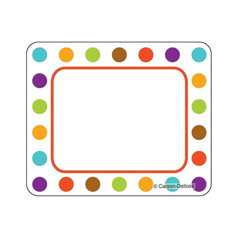 CALYPSO NAME TAGS BOLD POLKA DOTS