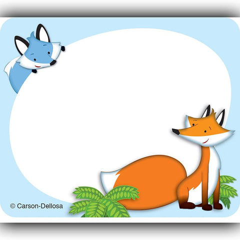 PLAYFUL FOXES NAME TAGS