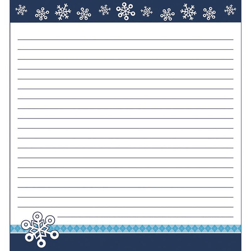 SNOWFLAKE SHAPE NOTEPAD GRADES PK-8