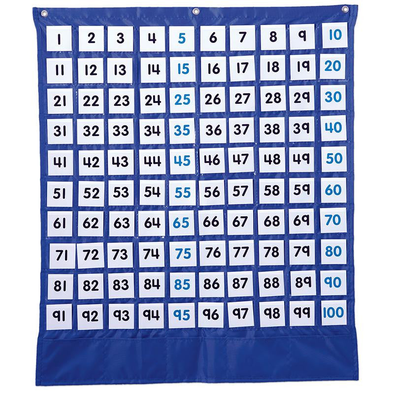 DELUXE HUNDRED BOARD POCKET CHART