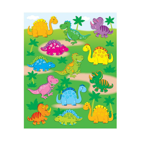 DINOSAURS SHAPE STICKERS 78PK